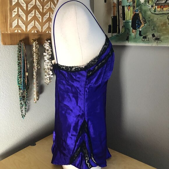 Vintage Victoria's Secret Gold Label Liquid Satin Lingerie Teddy - 80s 90s - Picture 5 of 8